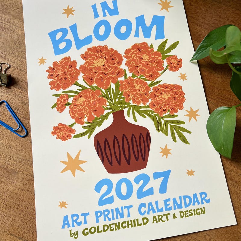 Calendar Lettering Art - Etsy