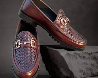 Handmade Men Black Leather Moccasins Dress Shoes, Loafer, Men wedding new Shoe