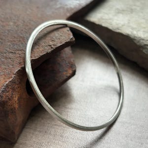 Vintage 1990's Ralph Lauren 2.5mm Sterling Silver Bangle Bracelet
