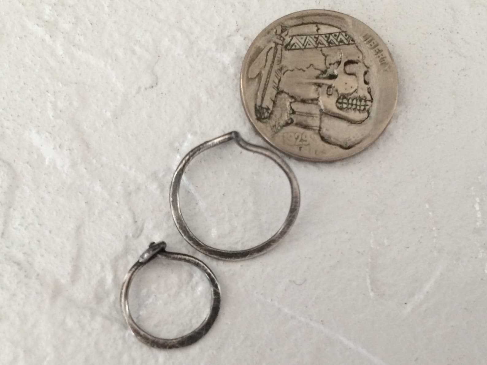 Small Eye Hoops Sterling Silver Earrings plated in 18K Gold