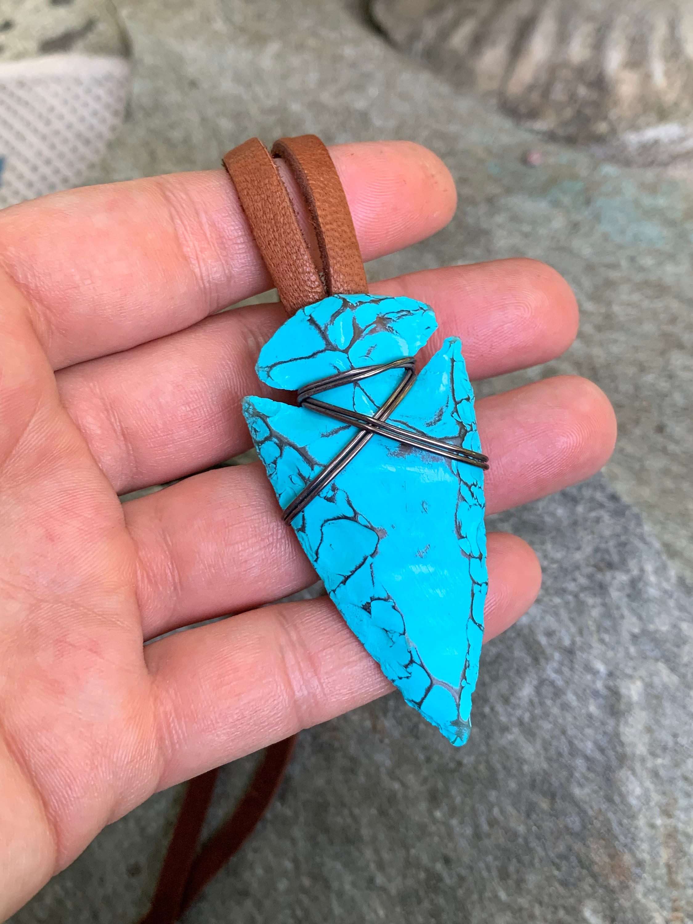 Slip On Necklace No Clasp Adjustable Triangular Wood Pendant Necklace ...