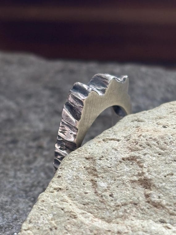 Misty Mountain Stackable Sterling Silver Ring Siz… - image 2