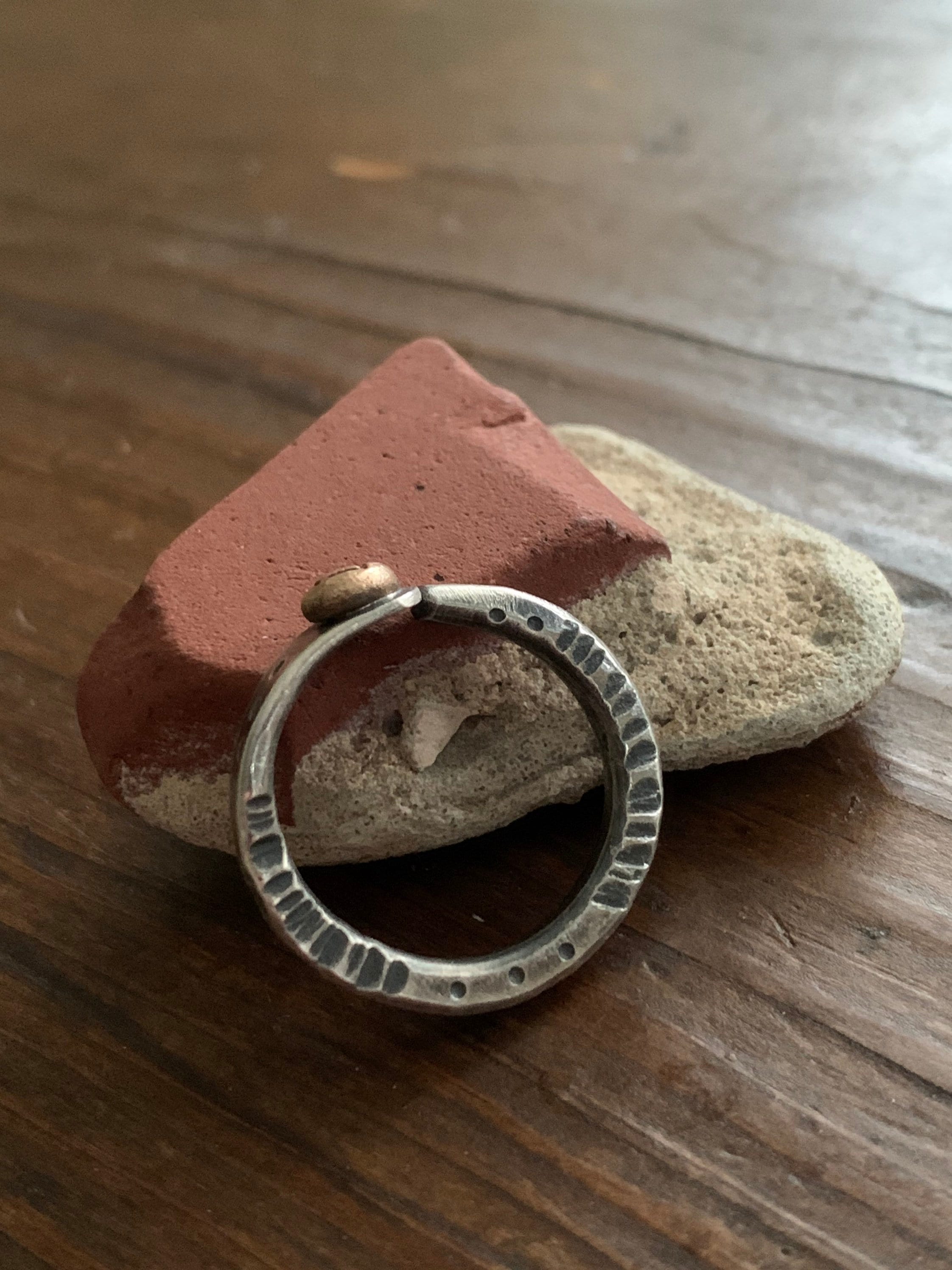 Elder Futhark Custom Rune Ring in Mixed Metal Golden Bronze & - Etsy Sweden
