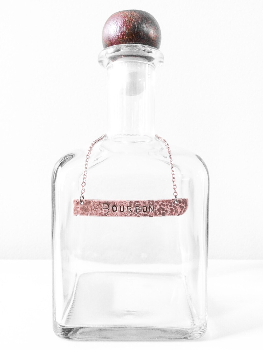 Custom Hand Forged Copper Labels for Decanters and More - Housewarming ...