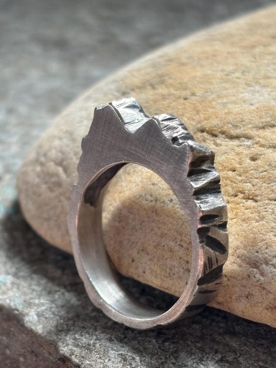 Misty Mountain Stackable Sterling Silver Ring Siz… - image 1