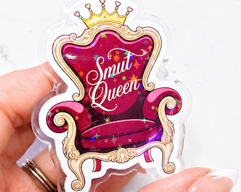 Magnetic Collapsible Kindle Grip/ Stand for E-Reader, Tablet, Smartphone Kindle Holder | Smut Queen Throne Design