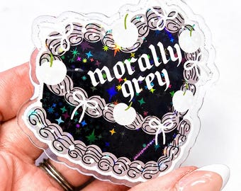 Magnetic Collapsible Kindle Grip/ Stand for E-Reader, Tablet, Smartphone Kindle Holder | Morally Grey Dark Romance Cake Design