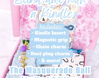The Masquerade Ball Blind Date with a Kindle Box | Blind Date with A Book Box | Includes Insert, Magnetic Grip, Charm, Dust Plug and More!