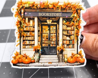 Magnetic Collapsible Kindle Grip/ Stand for E-Reader, Tablet, Smartphone Kindle Holder | Fall Bookstore Autumn Design