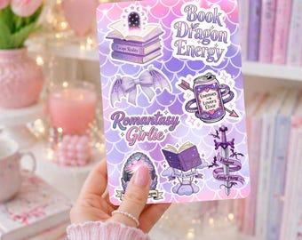 Kindle Insert | Holographic Cardstock Inserts for Kindle | Kindle Stickers | Kindle Aesthetic | Kindle Accessories | Pink Romantsy Design