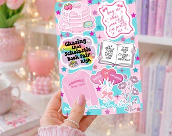 Kindle Insert | Holographic Cardstock Inserts for Kindle | Kindle Stickers | Kindle Aesthetic | Kindle Accessories | Cotton Candy Design