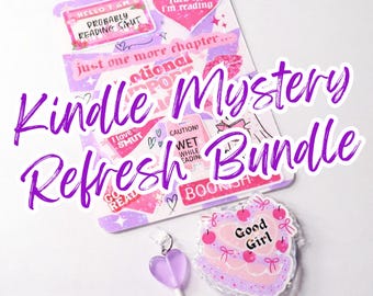 Kindle Refresh Kit | Mystery Kindle Decorating Accessories Bundle | Kindle Makeover  Set | Includes Insert, Magnetic Grip, & Dust Plug