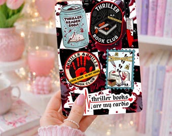 Kindle Insert | Holographic Cardstock Inserts for Kindle | Kindle Stickers | Kindle Aesthetic | Kindle Accessories | Thriller Soda Design