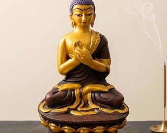 Small Buddha Statue | Mini Zen Buddha Figurine, Meditation Decor, Spiritual Home Accent, Buddhist Altar Sculpture, Peaceful Yoga Room Gift