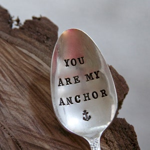 You Are My Anchor Vintage Everyday, Birthday, Anniversary Gift Nautical, Anchor, Sailor gift image 2