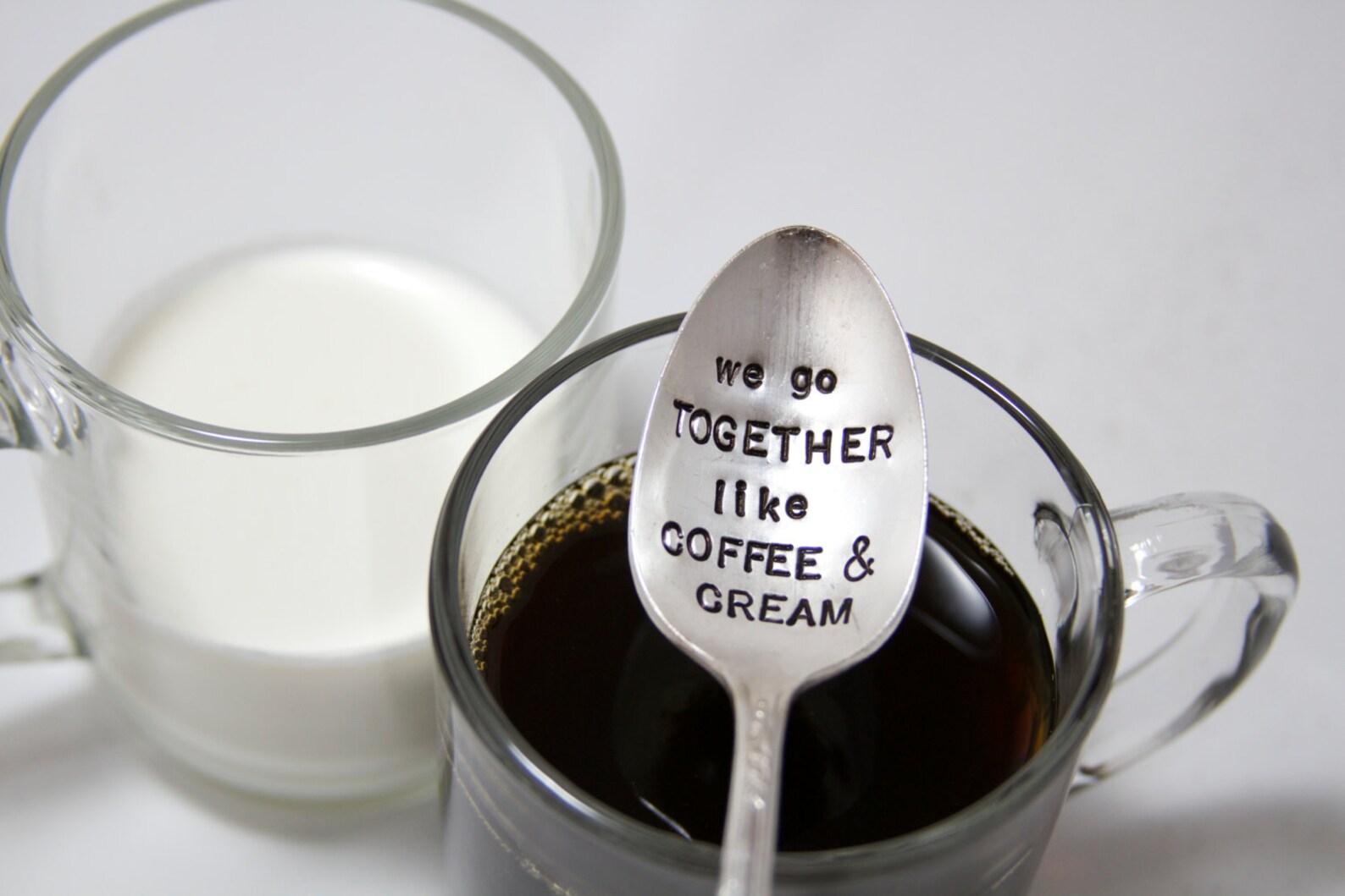We Go Together Like Coffee and Cream Hand Stamped Vintage Etsy