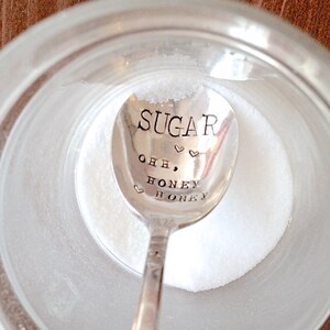 Sugar ohh, honey honey Honey Spoon, Sugar spoon. Stamped Spoon. Life is Sweet. As seen on laurenconrad.com and Lauren Conrad's Instagram image 3