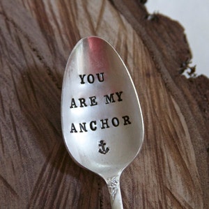 You Are My Anchor Vintage Everyday, Birthday, Anniversary Gift Nautical, Anchor, Sailor gift image 3