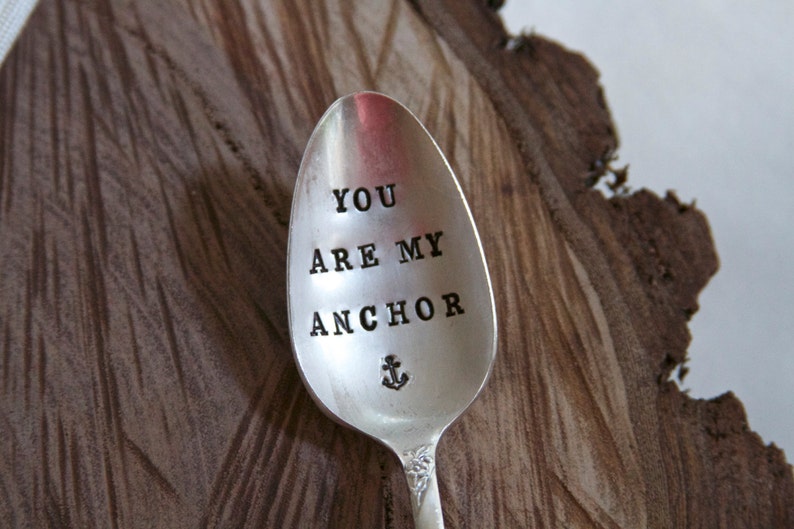 You Are My Anchor Vintage Everyday, Birthday, Anniversary Gift Nautical, Anchor, Sailor gift image 3