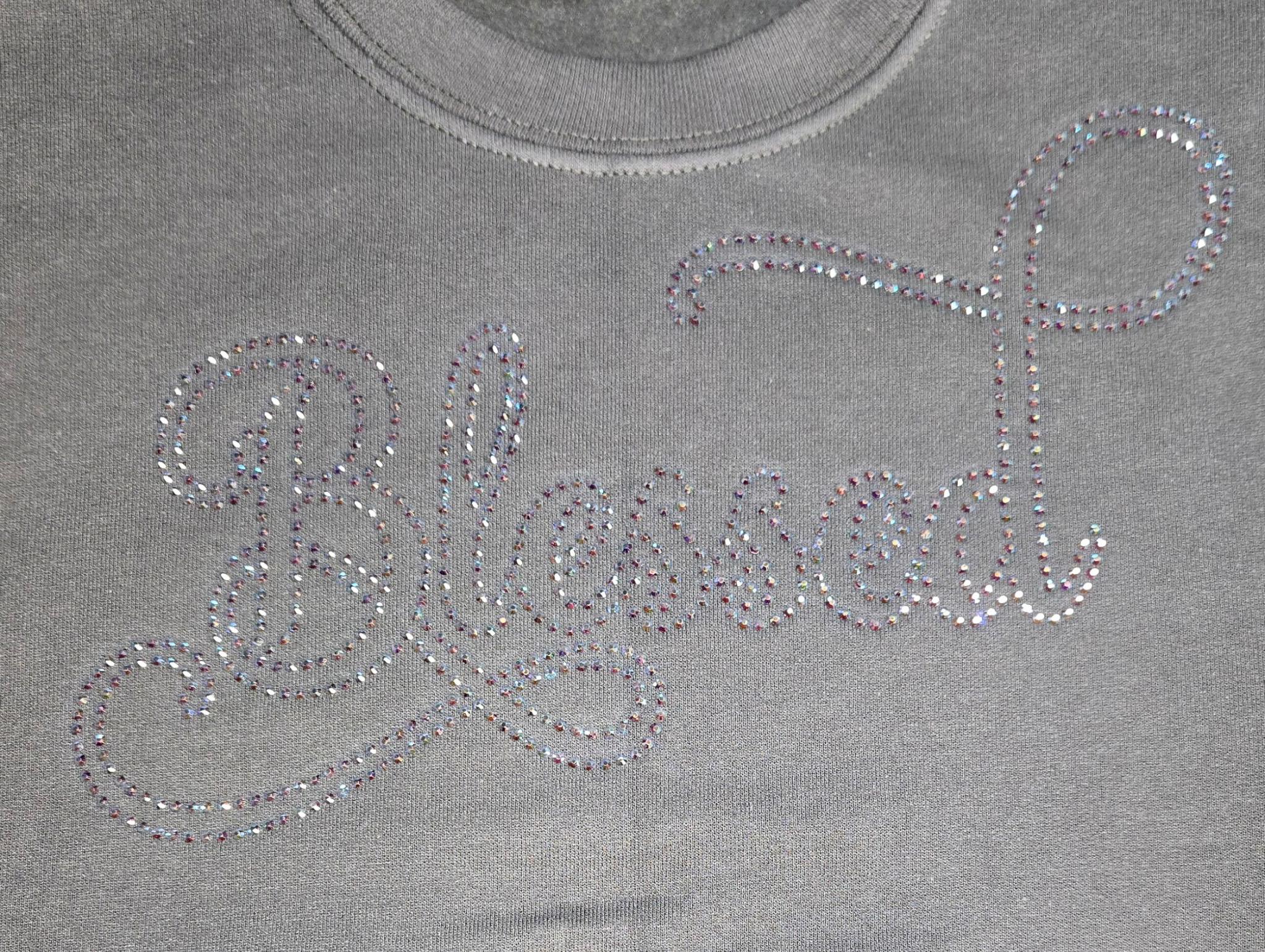 Very Blessed Script Blessed Script Rhinestone Template SVG | SS10 Hotfix Only - Etsy