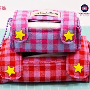PDF Sewing Pattern Tissue Holder | Pocket Tissue Cover Pattern | 2 Sizes Included | A4 & US Letter | YouTube Tutorial