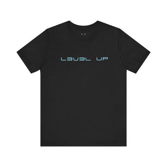 LEVEL UP T-Shirt | Gym Motivation Shirt | Daily Quest Workout Tee | Black Streetwear Anime