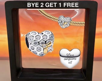 925 sterling silver heart-shaped beads for pendants, bracelets and necklace charms，that can be paired with the Pandora collection.