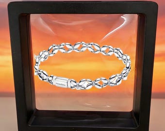Pulsera Pandora de cadena con mariposa, pulsera de plata de ley 925, pulsera de plata sencilla, joyería delicada para el día a día, un regalo para una novia.