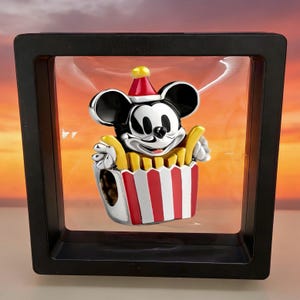 Sterlingzilveren Disney Mickey Mouse French Fries-hanger, compatibel met Pandora-armbanden en -kettingen. Een gepersonaliseerde hanger. afbeelding 1