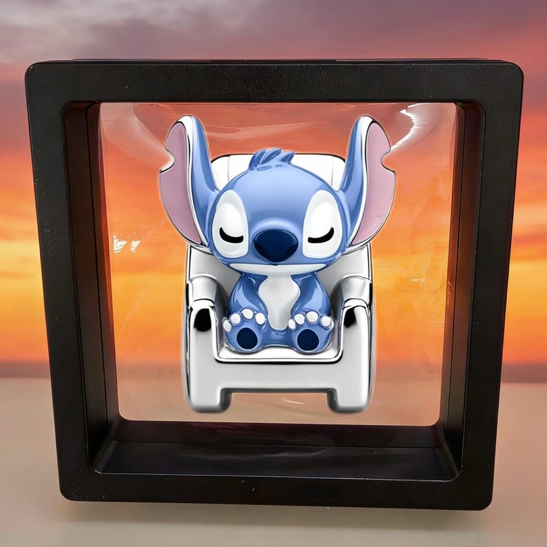 Stitch from “Lilo & Stitch” Sterling Silver Pendant,compatible with Pandora bracelets and necklaces,personalized pendant,gift for her or him image 2
