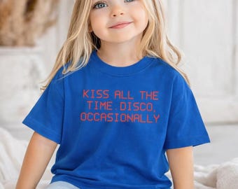 Kiss All The Time. Disco Occasionally Baby Tee T-Shirt, Top Harry Album Merch Tour Concert Unisex