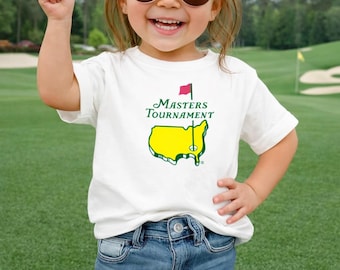 Masters Golf Legend Shirt,Augusta National Tournament Toddler Tee,Champion Golfer Youth Shirt,Golf Fan Classic Apparel,Spring Golf Gift