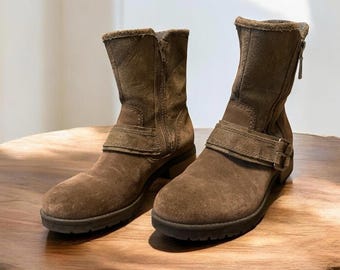 クラークスコレクション「ファラリン」スエードモトブーツ