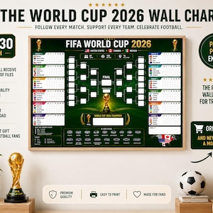 World Cup 2026 Soccer Match Schedule, World Cup Wall Chart Poster Print, World Cup Schedule, World Cup Bracket,USA Wall Calendar  Poster Pdf , world cup 2026 schedule, 2026 world cup calendar, 2026 soccer world cup schedule, fifa world cup 2026 fixtures, world cup 2026 brackets, fifa 2026 tournament schedule