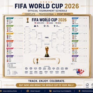 World Cup 2026 Soccer Match Schedule World Cup Wall Chart Poster Print world-cup-2026-soccer-match-schedule-world-cup-wall-chart-poster-print