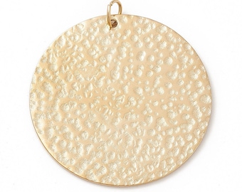 Grand Pendentifs rond en acier 304 inoxydable 35 mm