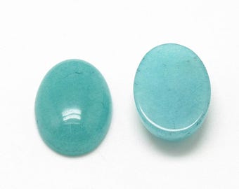 Cabochon ovale Jade naturelle 18 mm cabochon en Jade vendu à l'unité