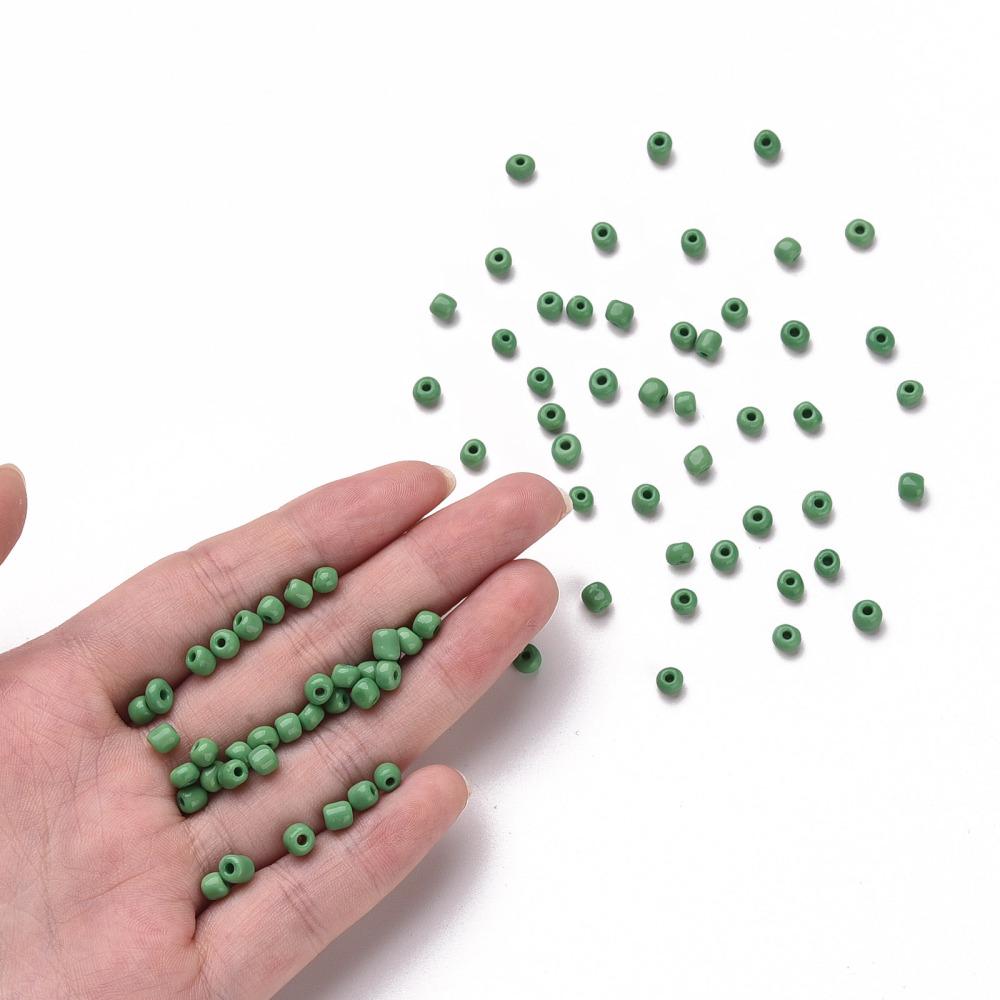 Perle de rocaille vert turquoise de 2,5 mm environ - Un grand marché