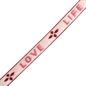 1 メトレ ルバン ア メッセージ ティセ ラブ ライフ ルバン プール ブレスレット 10 mm 大きめ ルバン テキスト ラブ ライフ