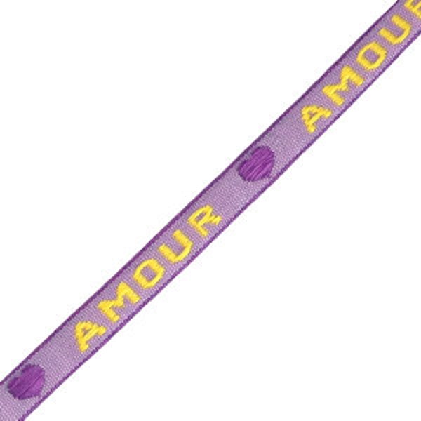 1 métré ruban à message tissé amour ruban pour bracelet 10 mm largeur ruban texte amour