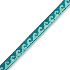 1 metro ruban à message tissé vagues ruban pour bracciale 10 mm largeur ruban texte vagues