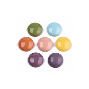 カボション ロンド アン レジーヌ オペーク 13.5 mm カボション デミ ロンド Vendu à l'unité