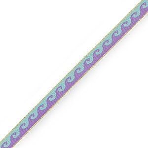1 metro ruban à message tissé vagues ruban pour bracciale 10 mm largeur ruban texte vagues