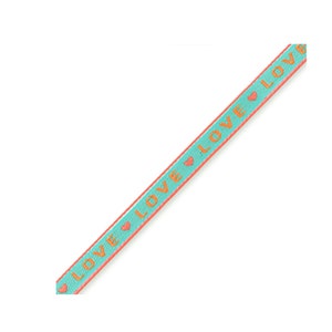 1 metro ruban à message tissé love ruban pour braccialetto 10 mm largeur ruban texte love