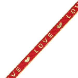 1 metro ruban à message tissé love ruban pour braccialetto 10 mm largeur ruban texte love