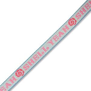 1 metro ruban à message tissé ruban pour braccialetto 10 mm largeur ruban texte SHELL YEAH