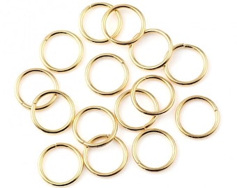 200 anneaux de jonction ouverts en métal doré  anneaux doré 5 mm - E4.8