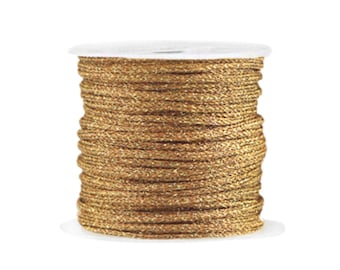 Cordon en polyester 2mm cordon pour bijoux fil macramé  longueur 1 mètre