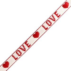 1 metro ruban com mensagem tissé love ruban para pulseira 10 mm grande ruban texte love