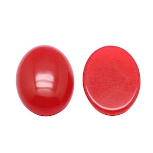 カボション オーバル ジェイド ナチュレル 18 mm カボション アン ジェイド Vendu à l'unité